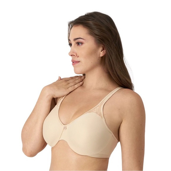 Bali Passion for Comfort Full-Figure Minimizer Underwire Bra Soft Taupe 40DD NWO - Picture 3 of 4